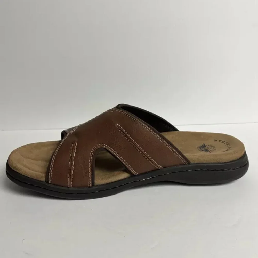 Dockers Men’s Sunland, Brown Slide Sandals, Size 15 M
